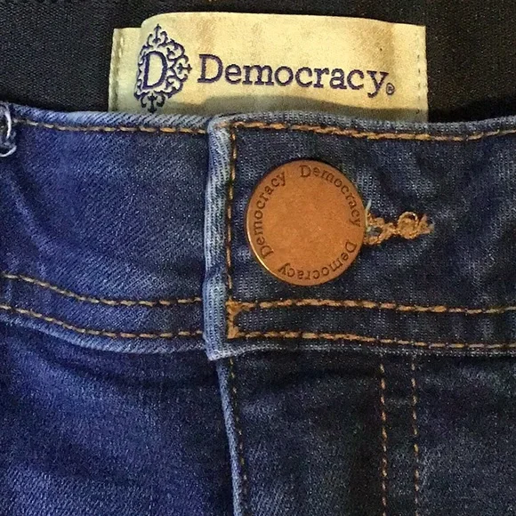 ♀️Democracy Absolution Denim Boot CutJeans Women’s 12 Stretch #502 - Picture 5 of 9